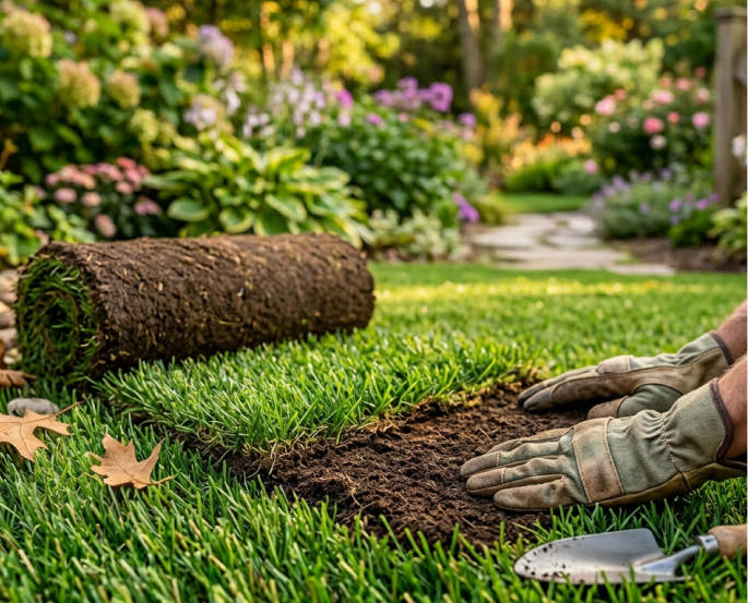 Рулонный газон